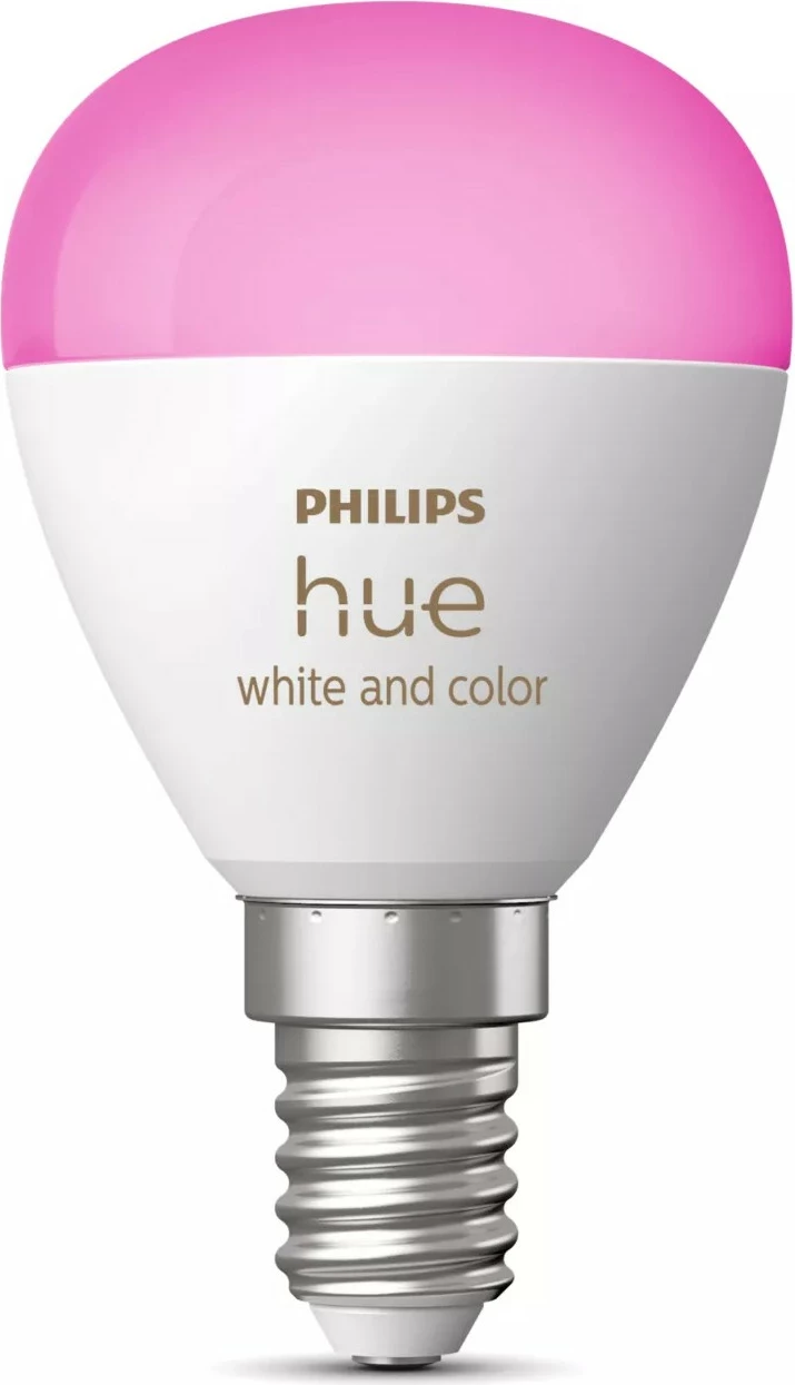 Llambë e mençur Philips Hue Lustre P45 E14, LED, Bluetooth/Zigbee, Bardhë