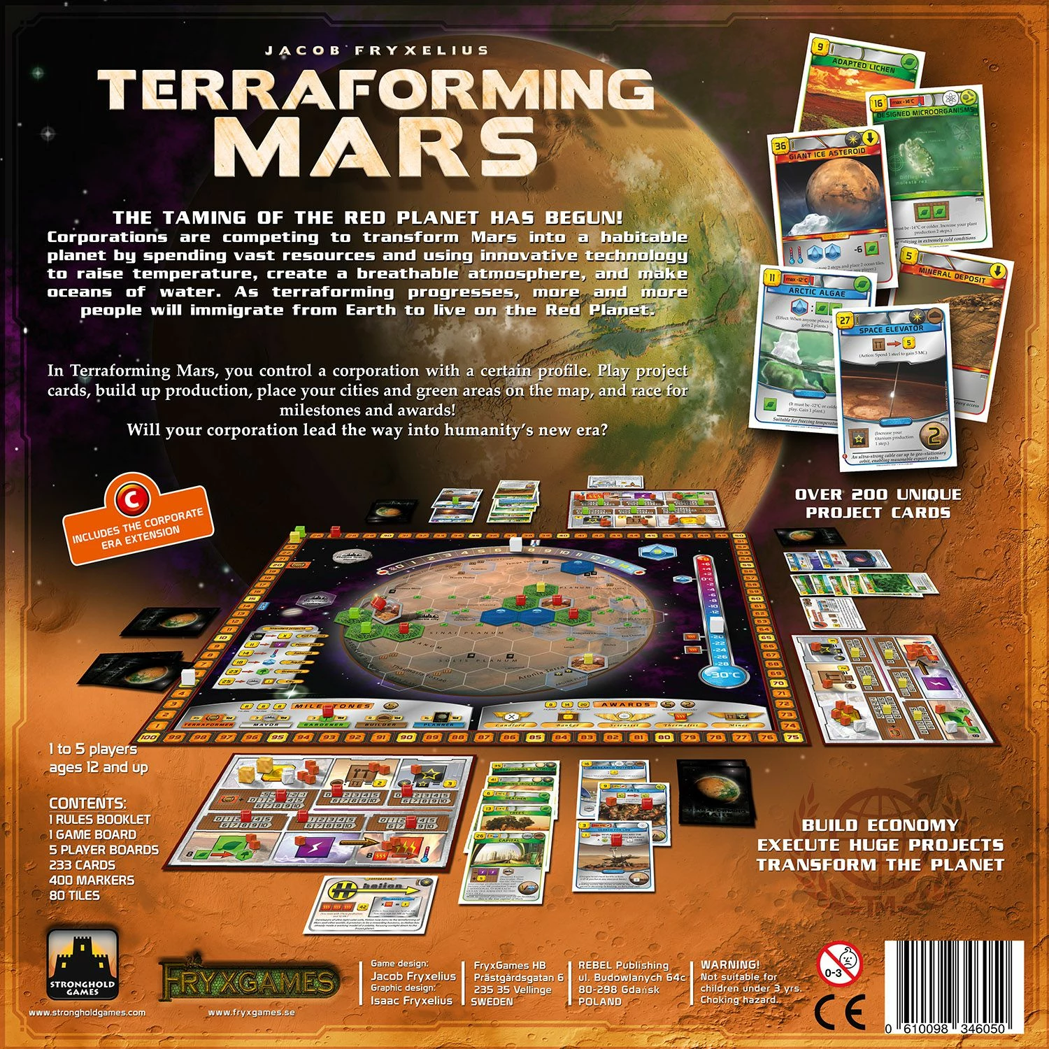 Lojë tavoline Rebel Terraforming Mars, strategjike-ekonomike, 1-5 lojtarë, 120 min, në polonisht