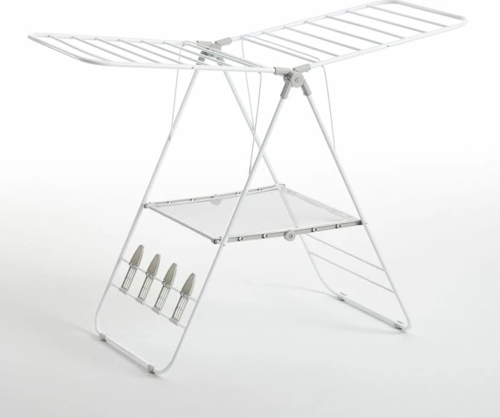 Tharëse rrobash çeliku Rayen 6116.01 145 x 61 x 98 cm, bardhë/gri