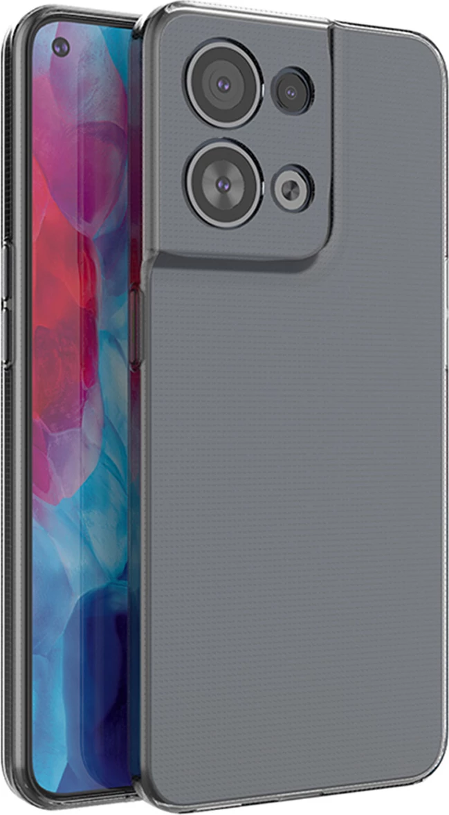 Mbështjellës Hurtel Ultra Clear 0.5mm për Oppo Reno 8 Pro, Transparent