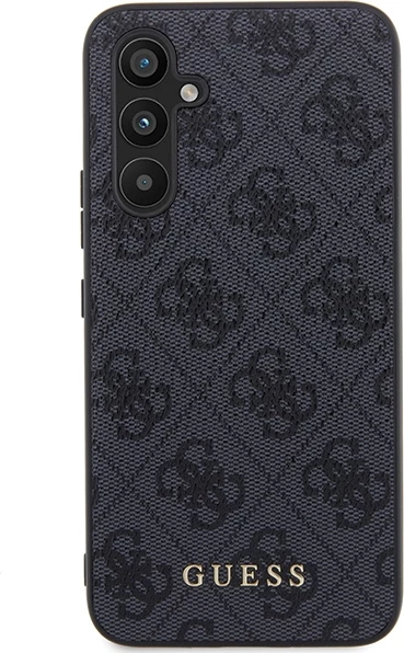 Mbështjellës Guess 4G Metal Gold Logo për Samsung Galaxy S23 FE, Gri