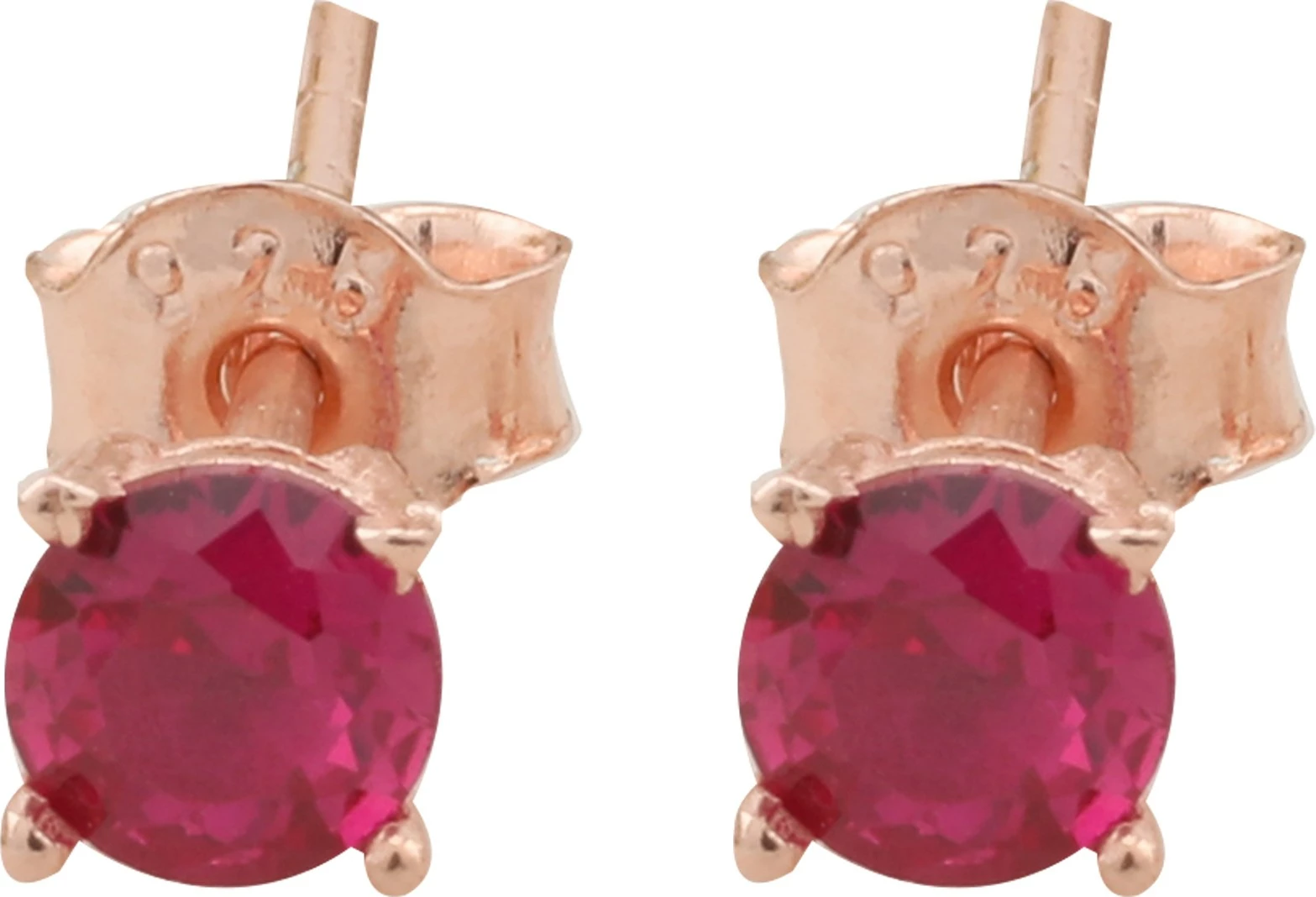 Vathë argjendi Jumeon, ngjyrë rozë ari dhe fuchsia, 10874KRM