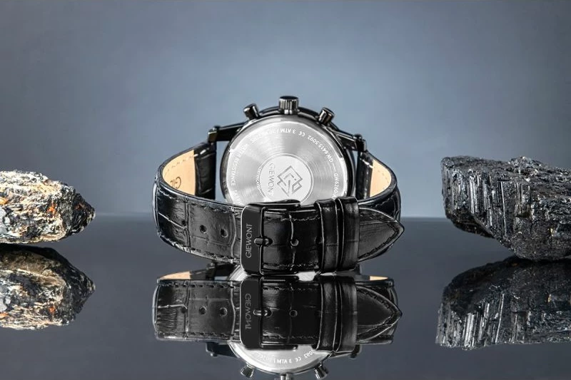 Orë dore meshkuj Giewont GW6260-A3, e zezë