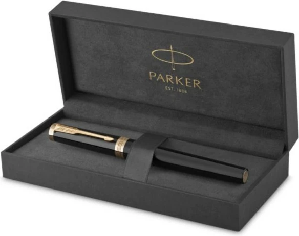 Stilolaps Parker 2182007, stick ballpoint, ngjyrë e zezë, detaje të arta