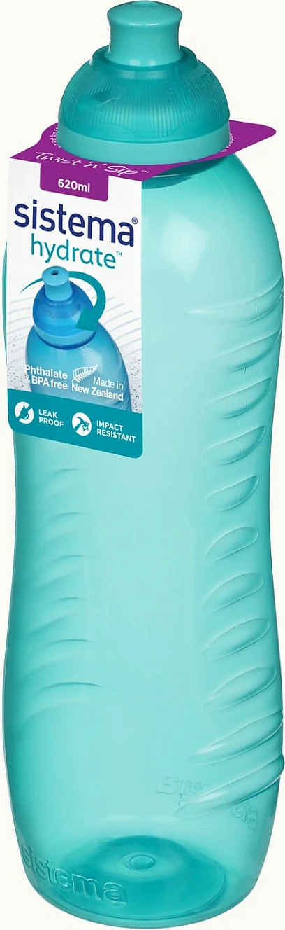 Shishe uji Sistema Twist ’n Sip Squeeze 620ml, plastike, blu