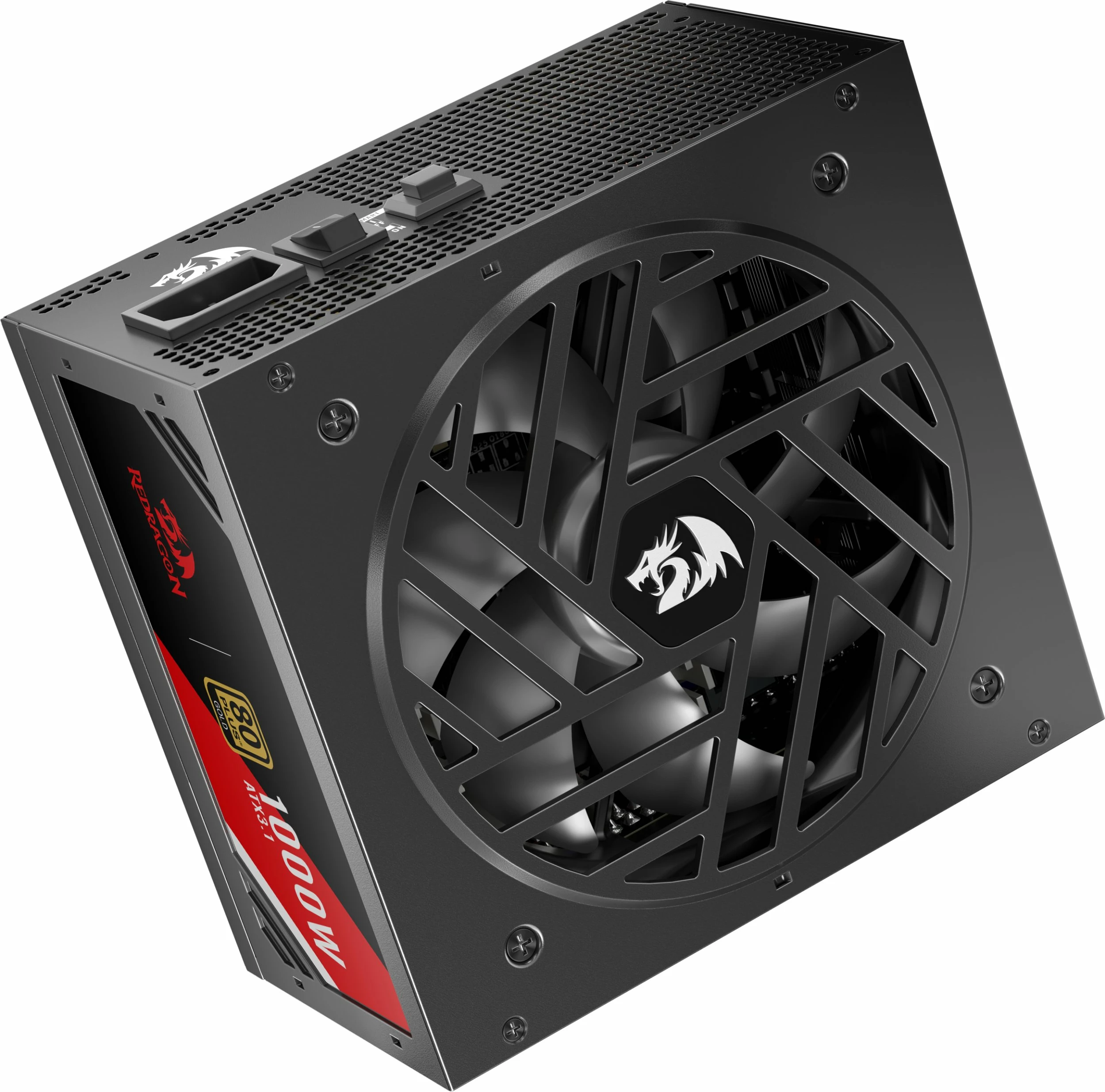 Furnizues rryme Redragon Master GC-MS03 1000W ATX 3.1, 80 Plus Gold, modular i plotë, PCIe 5.0 12VHPWR, i zi