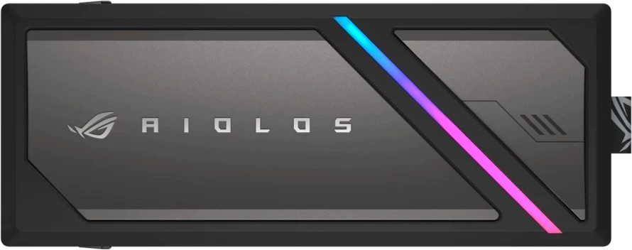 Kasë e jashtme për SSD M.2 ASUS ROG Strix Aiolos, USB-C 3.2 Gen 2x2 20Gbps, NVMe PCIe & SATA 2242/2260/2280, tool-free, ARGB, e zezë
