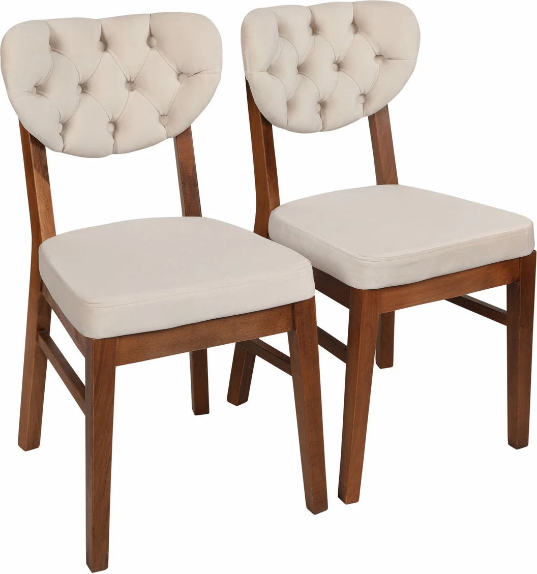Set karrigash (2 copë), Hanah Home, Elma 760 V2, ngjyrë arre dhe bezhë