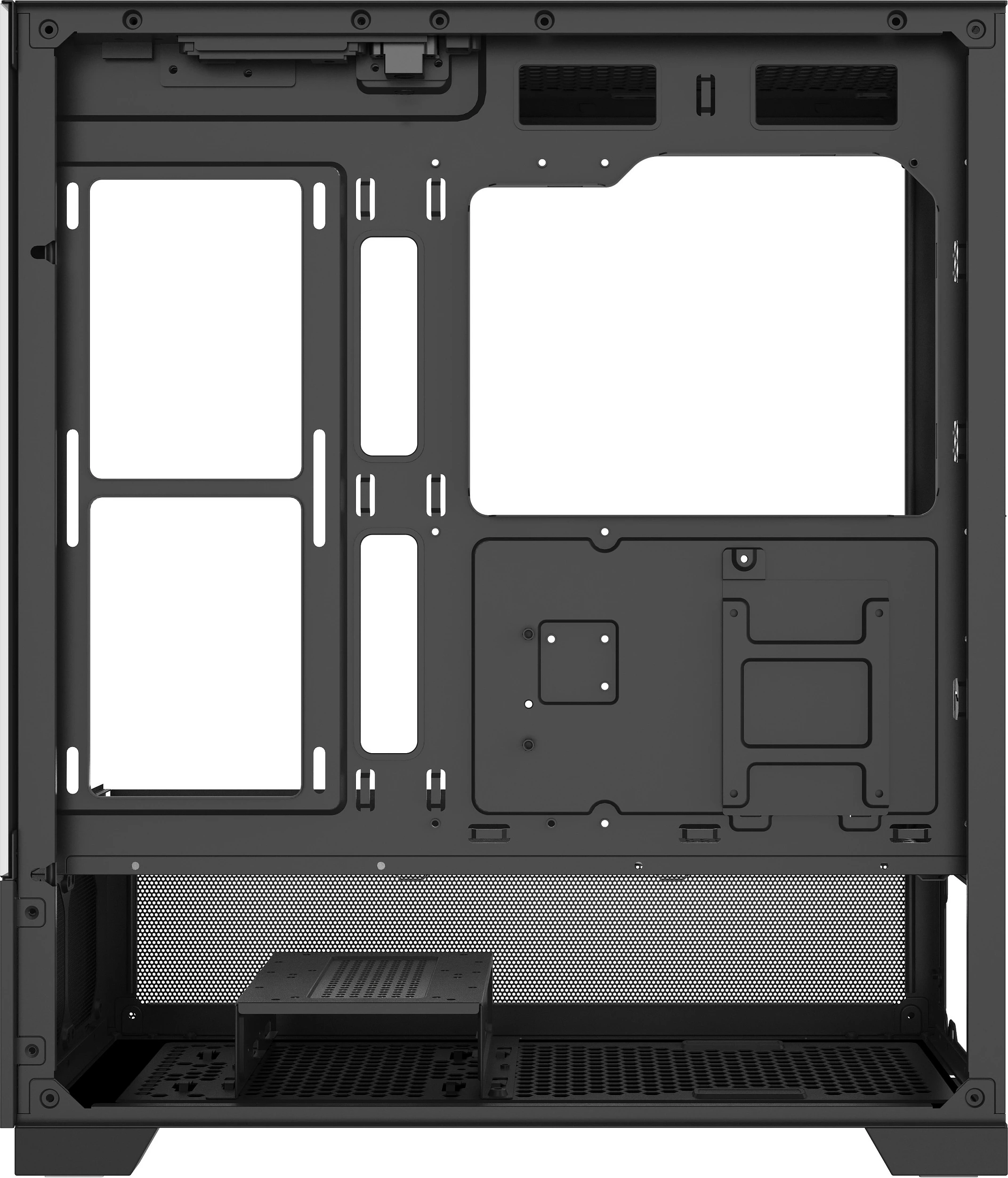 Kasë Xilence Beam XG172, Midi Tower, tempered glass, RGB, e zezë