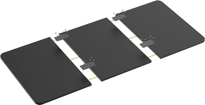 Sipërfaqe tavoline LogiLink, 1200x600mm, 3 pjesë, e zezë