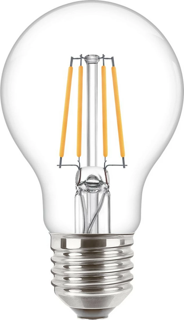Llambë LED Philips CorePro Filament A60, 4.3W 470lm 2700K, E27, e tejdukshme