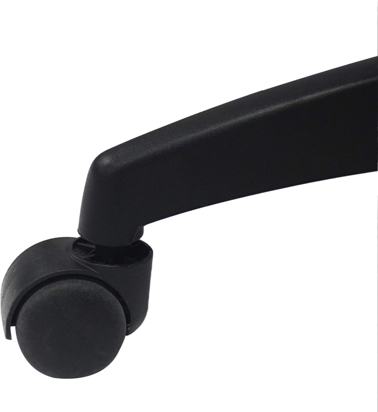 Karrige zyre NIMBLE FH1199.12, pëlhurë gri, kornizë dhe bazë najloni e zezë, 51x61x130H cm