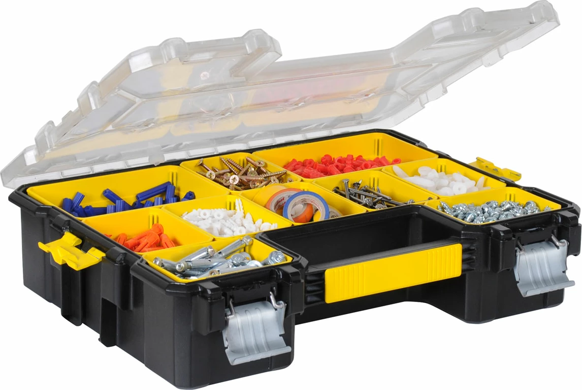 Organizator për kuti veglash FatMax Stanley 1-97-518 44.6×11.6×35.7 cm, verdhë/transparent
