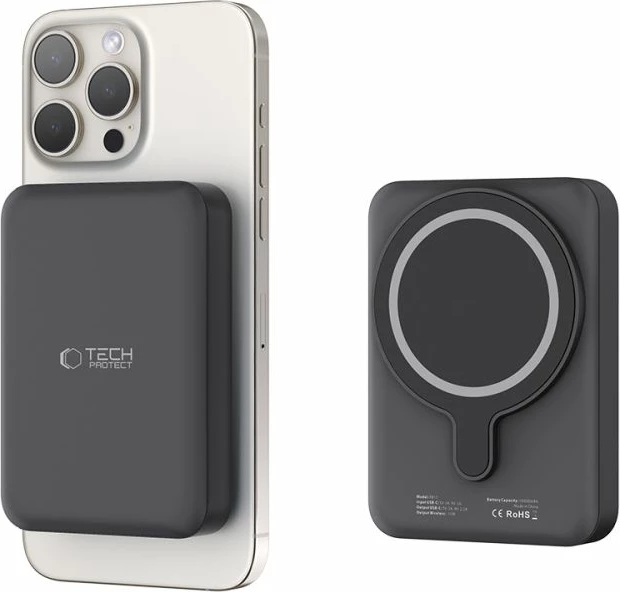 Powerbank Tech-Protect LifeMag PB11 10000mAh me MagSafe, 15W, USB-C, e zezë