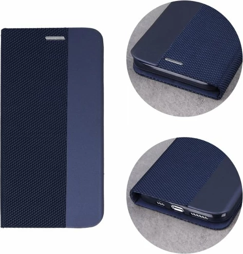 Mbështjellës flip ONASI Moon për iPhone 11 Pro, me magnet, me xhep karte, blu