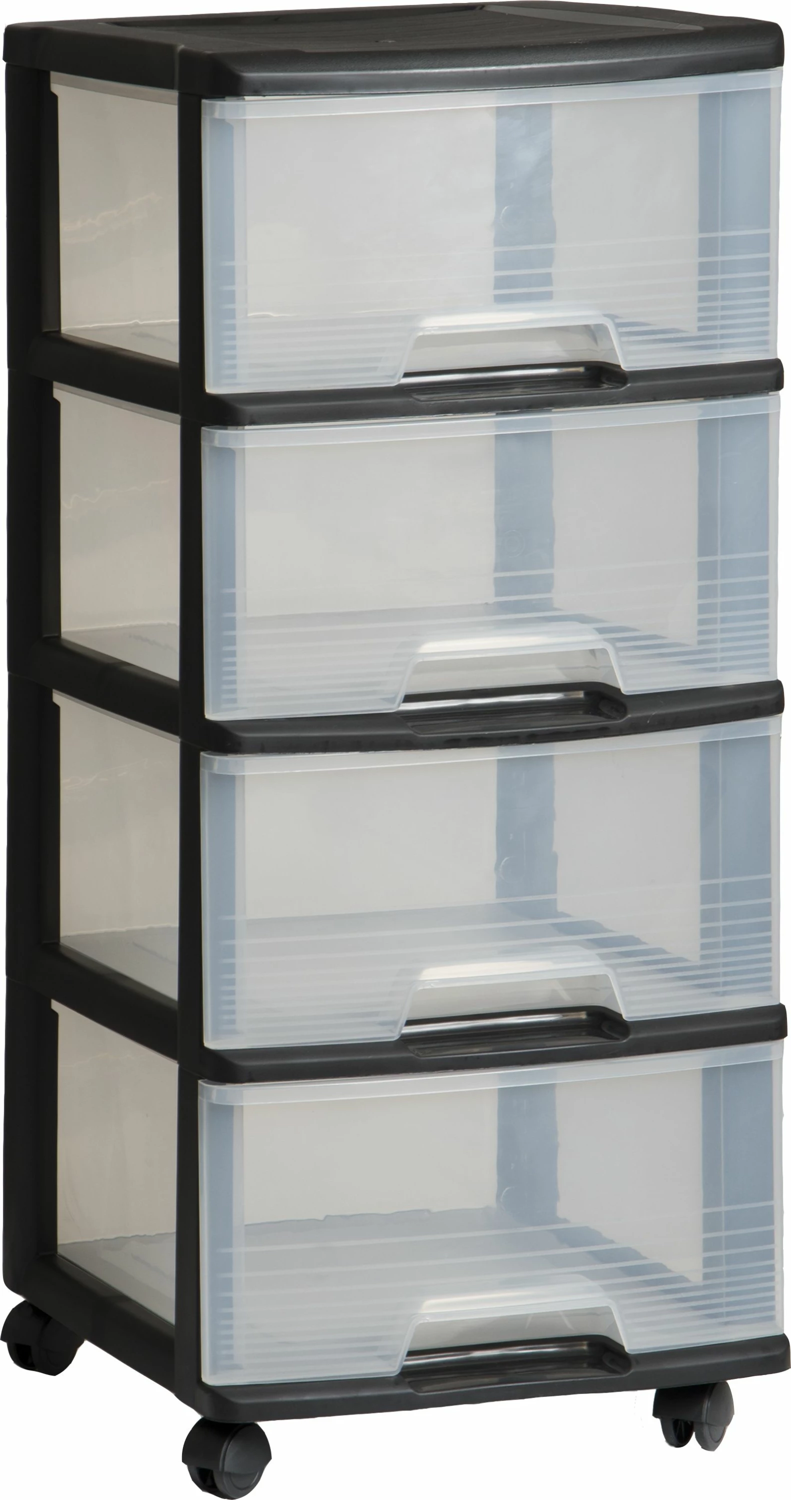 Raft me rrota Curver Workshop 214756, 4 sirtarë 20 L, 37x39x80.5 cm, krom