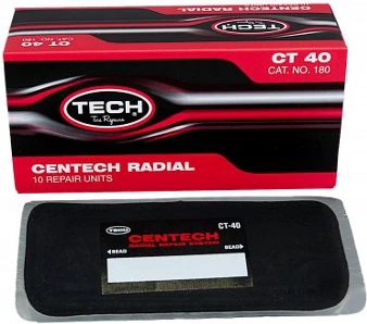 Pllakë riparimi gomash Trayal TECH CT-40, 100 x 200 mm, radial, paketim 10 copë