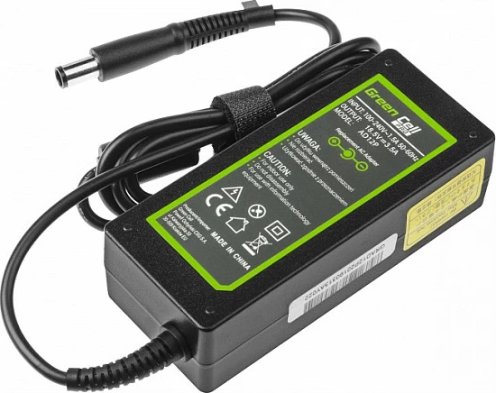 Adapter rryme për laptop Green Cell PRO 65W, 18.5V 3.5A, për HP 250 G1/255 G1/ProBook 450 G2/455 G2, Compaq Presario CQ56/CQ57/CQ58