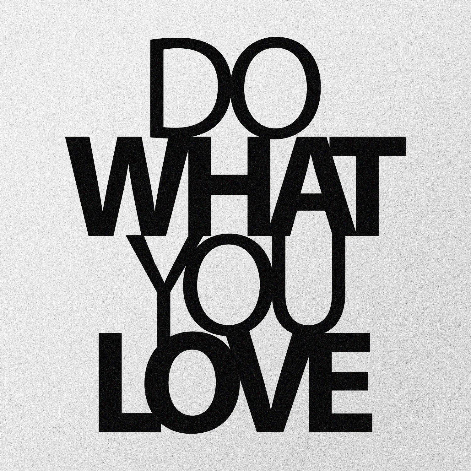 Dekor metalik për mur, Wallity, Do What You Love