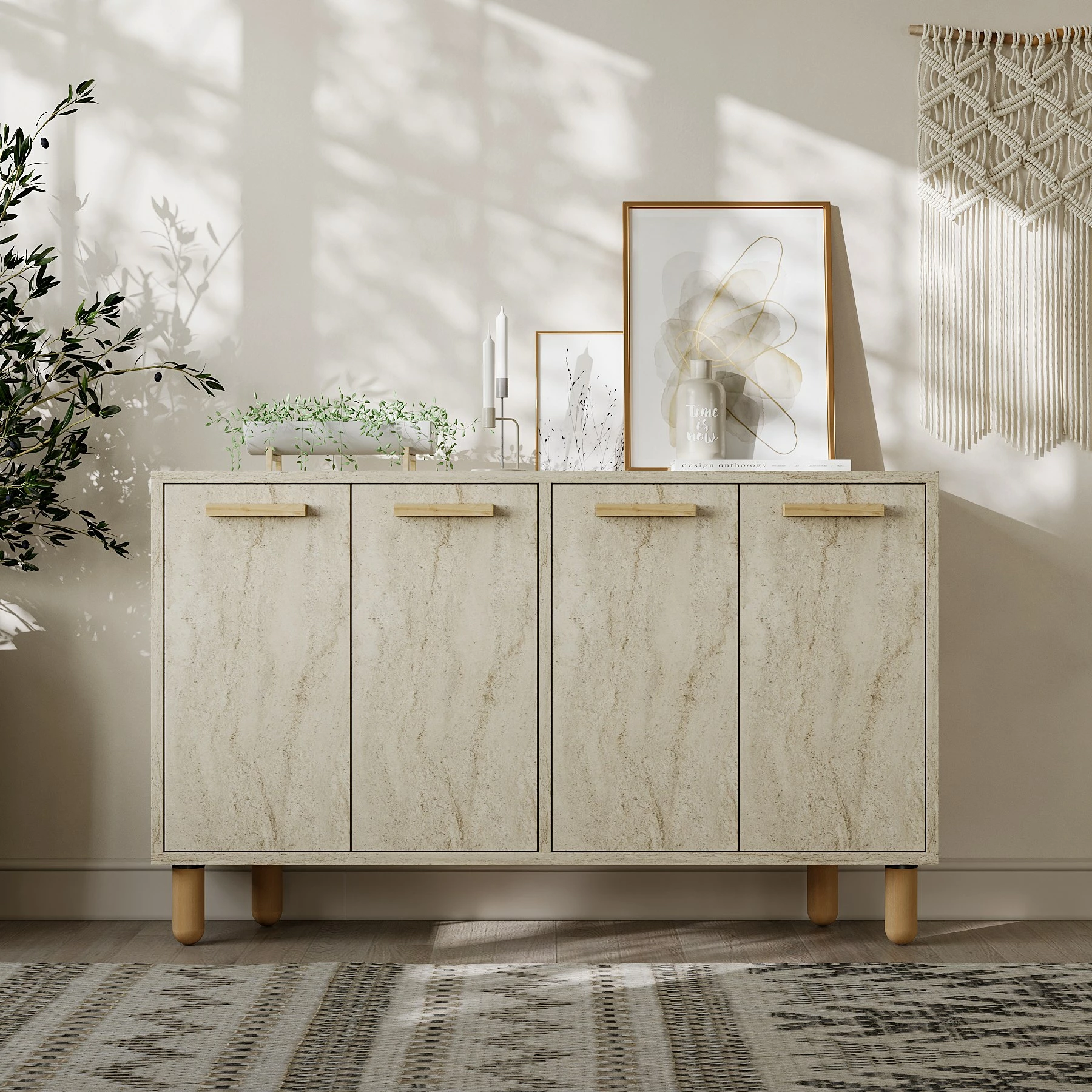 Konsol Skye Decor, Venedik - Travertin