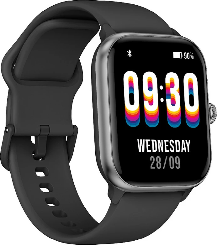 Smartwatch bea-fon 201, AMOLED, GPS, 36 g, Ngjyrë e zezë-argjendtë