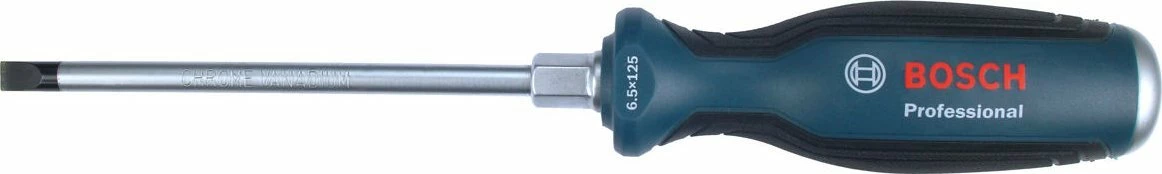 Kaçavidë Bosch Professional SL 6,5 x 125 mm, krom-vanadium, SoftGrip, blu/zezë