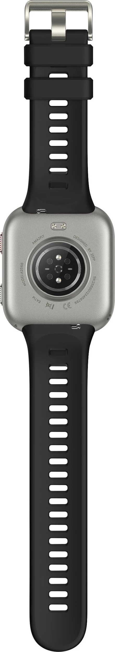 Smartwatch Amazfit Bip Max, AMOLED 2.07", GPS, 4GB, SpO2, Silver