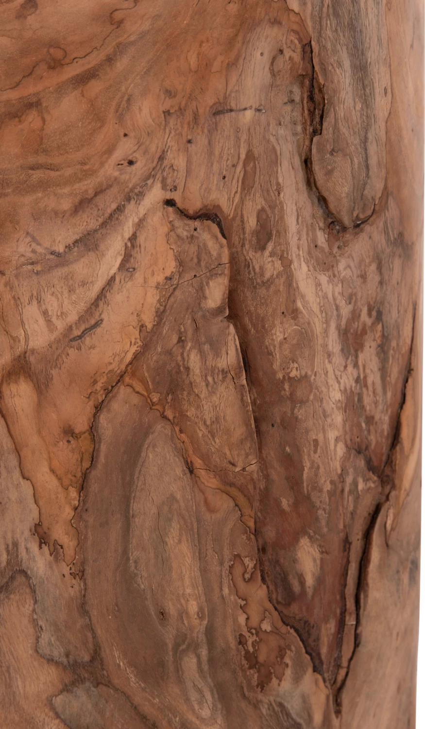 Tavolinë ndihmëse/ulëse TRONCO, dru tik, ngjyrë natyrale, FH9374.21, 30x45cm