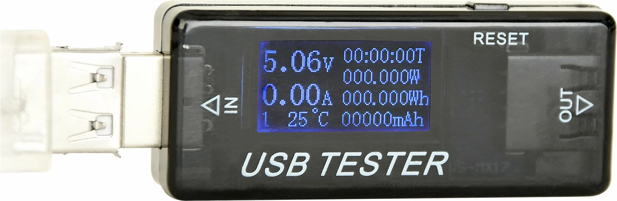 Matës energjie USB Gembird EG-EMU-03, Quick Charge, i zi