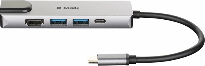 D-Link DUB-M520 5-in-1 USB-C Hub, HDMI 4K, Gigabit Ethernet, 2x USB 3.0, USB-C PD 60W
