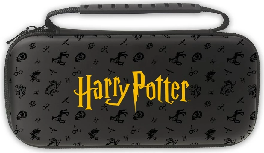Kasë bartëse mbrojtëse XL për Nintendo Switch/Switch OLED, Freaks & Geeks Harry Potter, 27.5×13×7 cm, e zezë