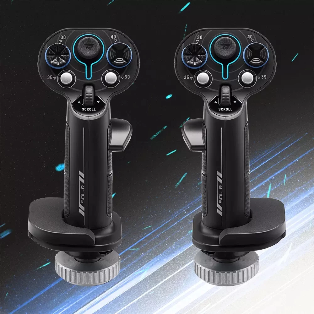 Grip add-on Thrustmaster Sol-R 3 AVA, 21 butona programmues, Z-axis, i dyanshëm, zi/kalter