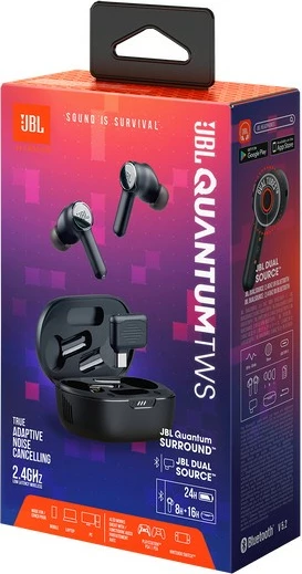 Kufje JBL Quantum TWS, wireless, BT, të zeza