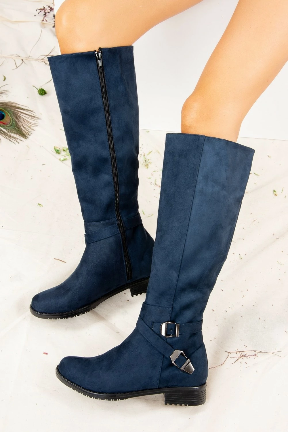 Çizme për femra Fox Shoes, të kaltërta