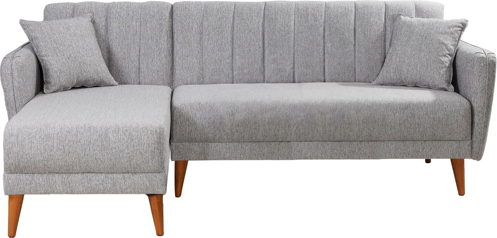 Kënd-sofë krevati Atelier del Sofa, kënd majtas, ngjyrë gri