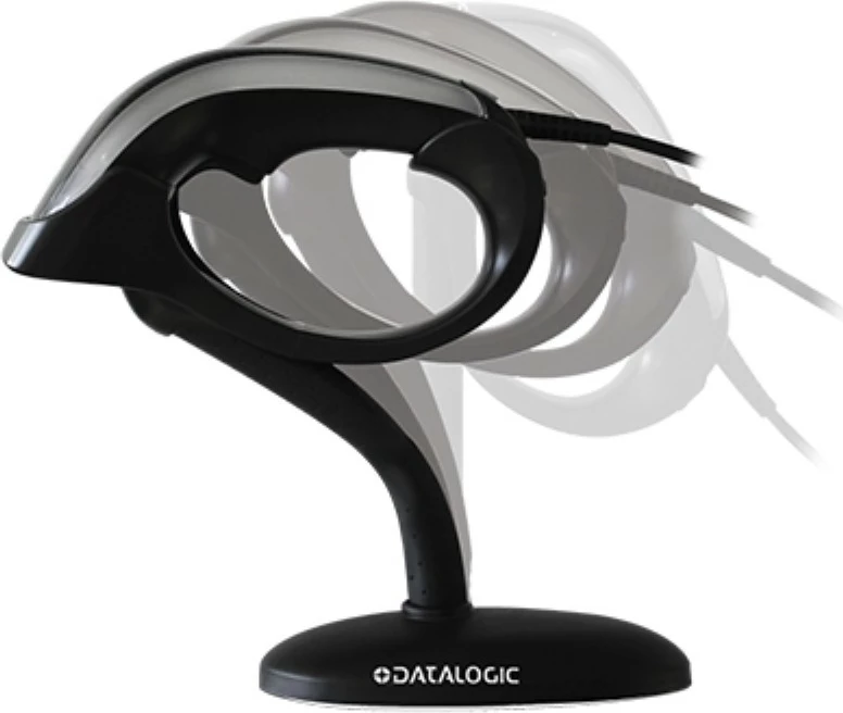 Skaner barkodesh Datalogic HERON HD3430, 2D, USB, zi/argjendtë
