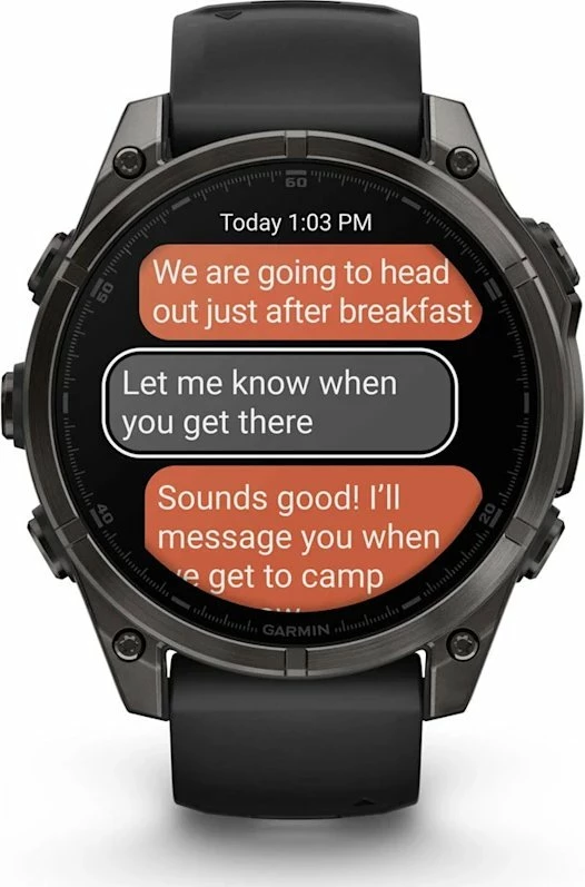 Smartwatch Garmin Fenix 8 AMOLED (010-02904-21) 1.4\" GPS NFC 10 ATM, e zezë