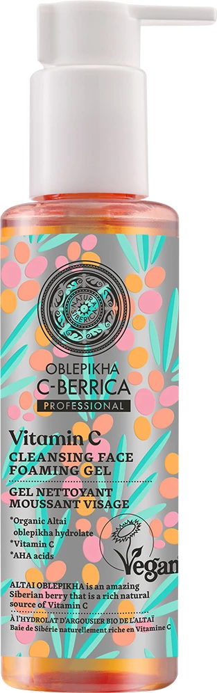 Xhel pastrues fytyre për femra Natura Siberica Oblepikha C-Berrica, 150ml