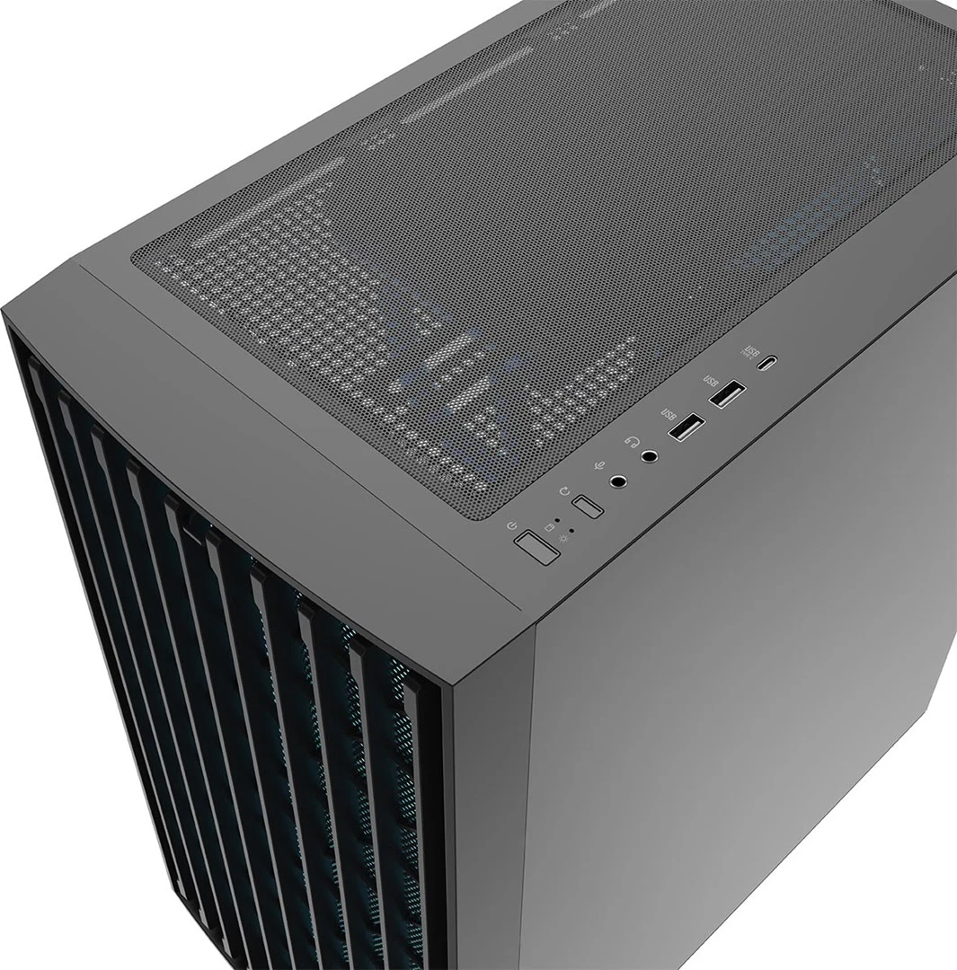 Kasë kompjuteri MODECOM BREEZE ARGB Flow MIDI USB 3.0 X 2 CYPE-C, e zezë
