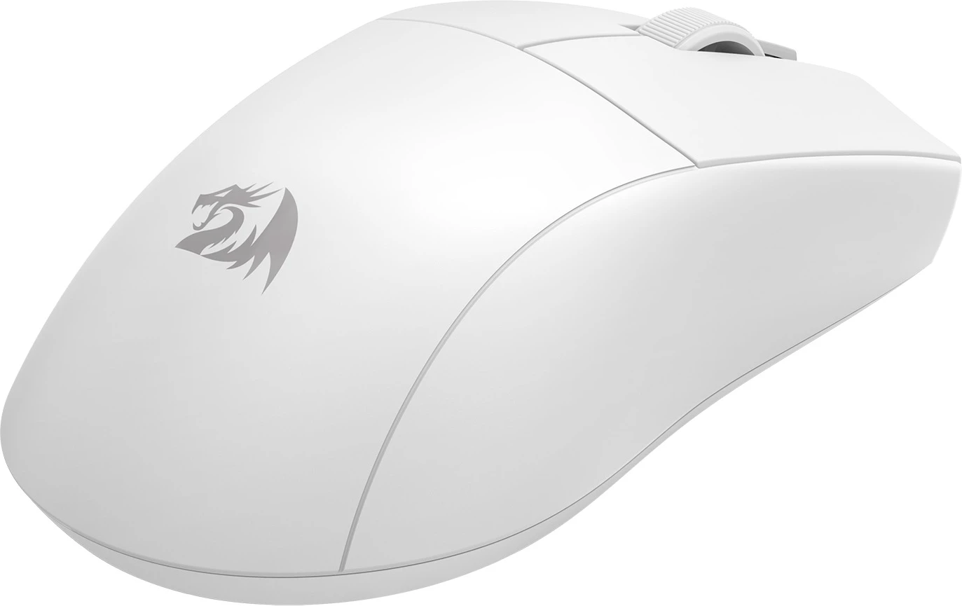 Maus Redragon K1NG Standard M916-STD-1K, 24000 DPI, 49 g, wired/2.4G/BT, e bardhë, me dongël USB