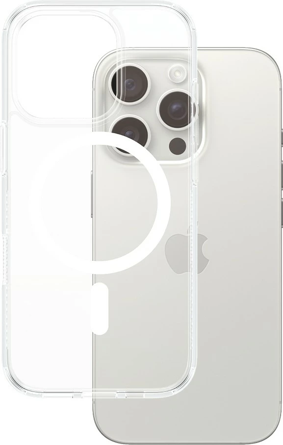 Mbështjellës PanzerGlass HardCase MagSAFE për iPhone 16 Pro, transparent