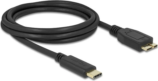 Kabllo USB DeLOCK USB-C në Micro-USB B, 2 m, 5 Gbps, e zezë