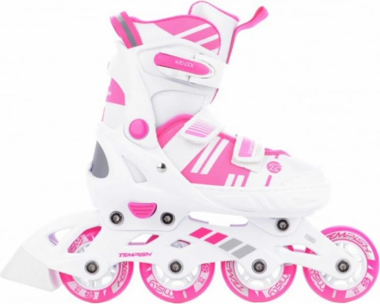 Rollera/Patina për vajza Tempish, të bardha dhe rozë