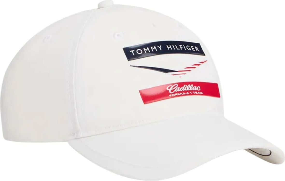 Kapelë bejsbolli për meshkuj Tommy Hilfiger TH X CF1 Chevron Cap AU0AU02091, e bardhë
