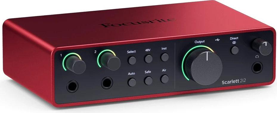 Audio interface Focusrite Scarlett 2i2 USB-C 4th Gen, Kuqe