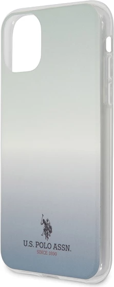 Mbështjellës U.S. Polo Assn. USHCN61TRDGLB për iPhone 11, Pattern Gradient, Kaltër