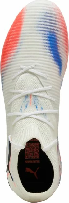 Atlete futbolli për fëmijë Puma, të bardha/portokalli