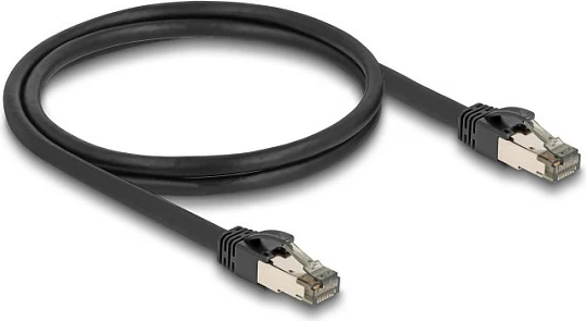 Kabllo rrjeti DeLOCK RJ45 Cat6A U/FTP 1 m, ultra fleksibile, e zezë