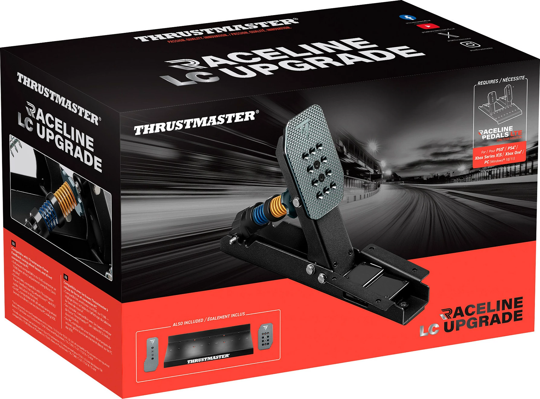 Pedalset Thrustmaster Raceline LC Upgrade, për konsolë/PC, i zi