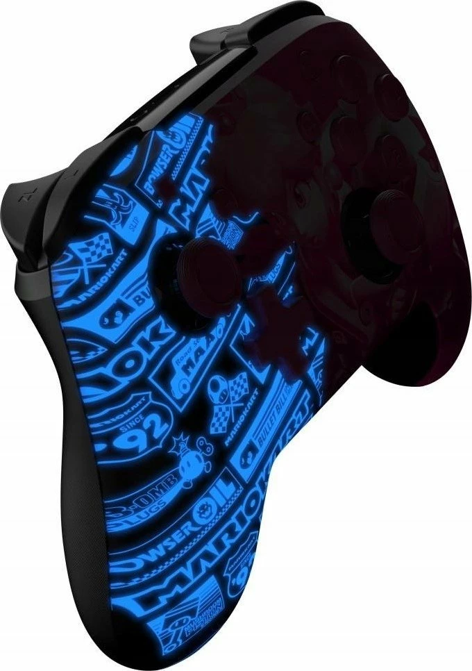 Kontroller wireless PDP Rematch Glow 500-202-GPPH për Nintendo Switch, Bluetooth, bateri deri 40 orë, USB-C, 2 butona prapa të programueshëm, ndriçon në errësirë, rozë